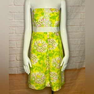 Lilly Pulitzer Strapless Dress size 8